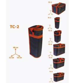 Термосумка MATEX TERMO. ТС-2. Размер: 12x40x13 Цвет: Оранжевый, серый