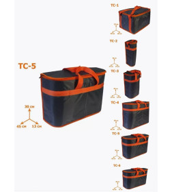 Термосумка MATEX TERMO. ТС-5. Размер: 40x30x13 Цвет: Оранжевый, серый