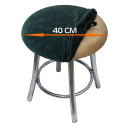 Чехол на табурет MATEX VELOURS  Размер: 40x40 Цвет: темно-зеленый Артикул: 64-893 (64-893) 