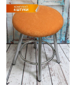 Подушка для сиденья MATEX VELOURS. КОМПЛЕКТ 4 ШТ.. Размер: 33x33 Цвет: коралловый