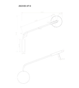 Бра Divinare MALCONE 2623/06 AP-9