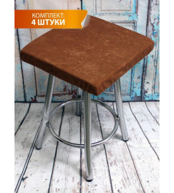 Подушка для сиденья MATEX VELOURS CUADRO. КОМПЛЕКТ 4 ШТ.. Размер: 33x33 Цвет: красно-коричневый