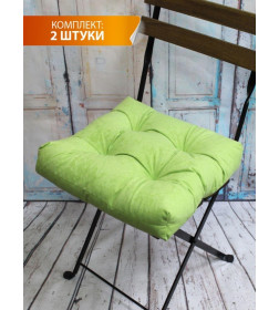 Подушка для сиденья MATEX VELOURS. КОМПЛЕКТ 2 ШТ.. Размер: 40x40 Цвет: фисташковый