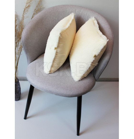Подушка декоративная MATEX PLUSH LINE. КОМПЛЕКТ 2 ШТ.. Размер: 35x35 Цвет: молочный (55-198) 