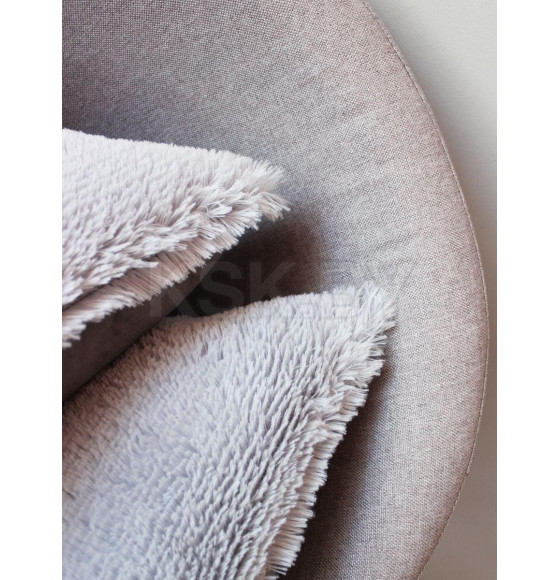 Подушка декоративная MATEX PLUSH LINE. КОМПЛЕКТ 2 ШТ.. Размер: 35x35 Цвет: серый (55-228) 