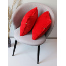 Подушка декоративная MATEX PLUSH. Размер: 35x35 Цвет: Красный (28-994) 