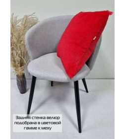 Подушка декоративная MATEX PLUSH. Размер: 43x43 Цвет: красный