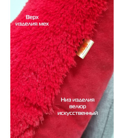 Подушка декоративная MATEX PLUSH. Размер: 43x43 Цвет: красный