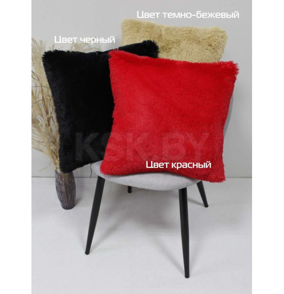 Подушка декоративная MATEX PLUSH. Размер: 43x43 Цвет: темно-бежевый (53-262) 