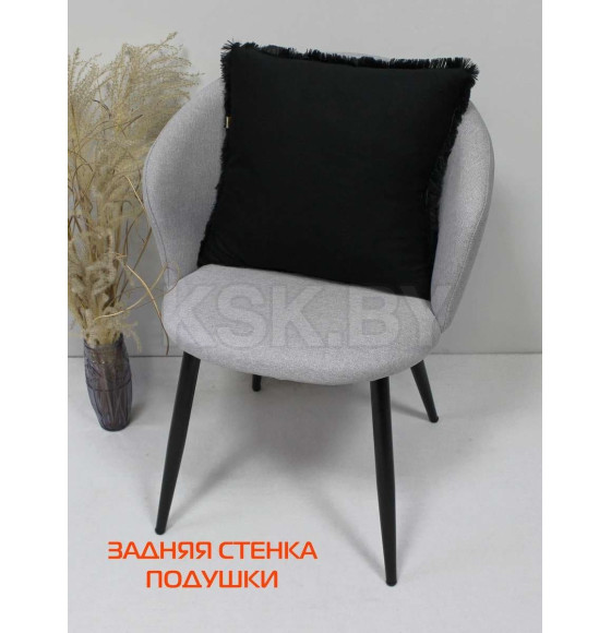 Подушка декоративная MATEX PLUSH. Размер: 43x43 Цвет: черный (53-293) 