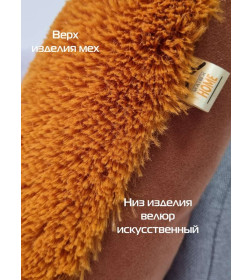 Подушка декоративная MATEX PLUSH. Размер: 43x43 Цвет: коричневый