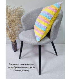 Подушка декоративная MATEX PLUSH  Размер: 43x43 Цвет: Розовый, голубой, желтый Артикул: 65-654