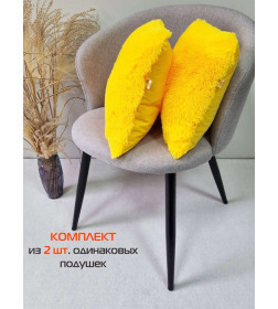 Подушка декоративная MATEX PLUSH LINE. КОМПЛЕКТ 2 ШТ.. Размер: 35x35 Цвет: желтый