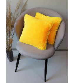 Подушка декоративная MATEX PLUSH LINE. КОМПЛЕКТ 2 ШТ.. Размер: 35x35 Цвет: желтый