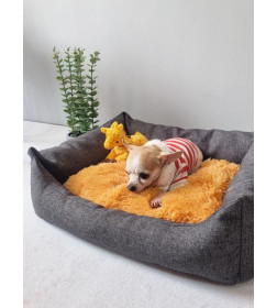 Подушка-лежанка MATEX PET PLUSH. ДЛЯ ЖИВОТНЫX. Размер: 42x36 Цвет: коралловый