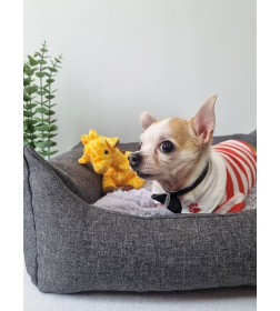 Лежанка для животных MATEX PET LUX. Размер: 50x40 Цвет: темно-серый, серый