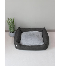 Лежанка для животных MATEX PET LUX. Размер: 50x40 Цвет: темно-серый, серый