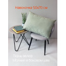 Наволочка декоративная 45x45 см, VELOURS MATEX мятный (61-298) 