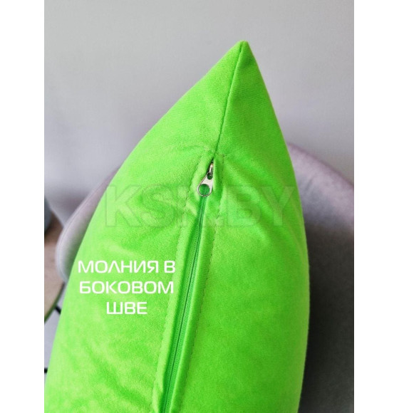 Наволочка декоративная 45x45 см, VELOURS MATEX салатовый (61-335) 