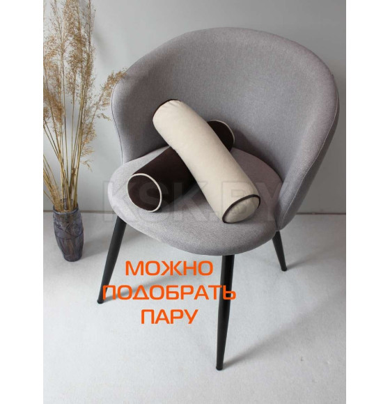 Подушка декоративная MATEX ВАЛИК.ECOLOGY VELOURS. Размер: 39x10 Цвет: ТЕМНО-КОРИЧНЕВЫЙ. (56-584) 