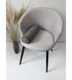 Подушка декоративная MATEX ВАЛИК.ECOLOGY VELOURS. Размер: 39x10 Цвет: СЕРЫЙ.