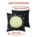 Подушка декоративная MATEX NEXT. ЛУНА. Размер: 33x33 Цвет: черный, желтый (58-625) 