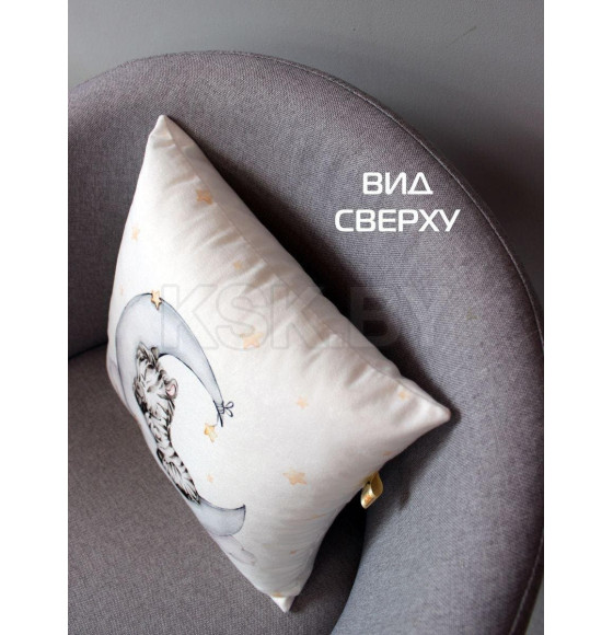Подушка декоративная MATEX LITTLE STAR. ЗЕБРА. Размер: 33x33 Цвет: белый, серый (61-380) 
