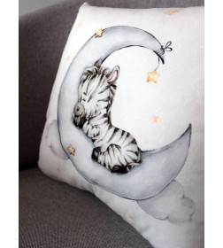Подушка декоративная MATEX LITTLE STAR. ЗЕБРА. Размер: 33x33 Цвет: белый, серый