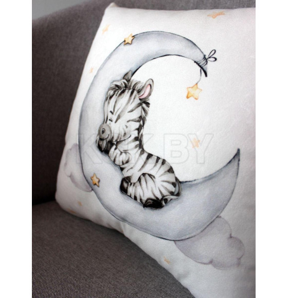 Подушка декоративная MATEX LITTLE STAR. ЗЕБРА. Размер: 33x33 Цвет: белый, серый (61-380) 