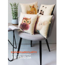 Подушка декоративная MATEX FLUFFY. МЫШОНОК. Размер: 33x33 Цвет: белый, мятный (61-595) 