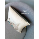 Подушка декоративная MATEX FLUFFY. ПУШОК. Размер: 33x33 Цвет: молочный, голубой, светло-серый (62-424) 