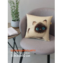 Подушка декоративная MATEX FLUFFY. МАРСИК. Размер: 33x33 Цвет: молочный, серый, коричневый (62-431) 