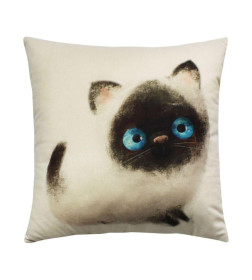 Подушка декоративная MATEX FLUFFY. МАРСИК. Размер: 33x33 Цвет: молочный, серый, коричневый