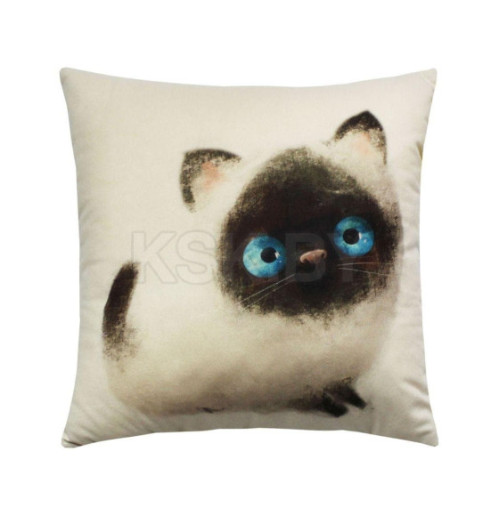 Подушка декоративная MATEX FLUFFY. МАРСИК. Размер: 33x33 Цвет: молочный, серый, коричневый (62-431) 