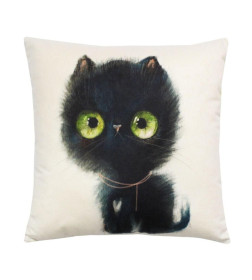 Подушка декоративная MATEX FLUFFY. ШВАРЦ. Размер: 33x33 Цвет: молочный, черный, коричневый