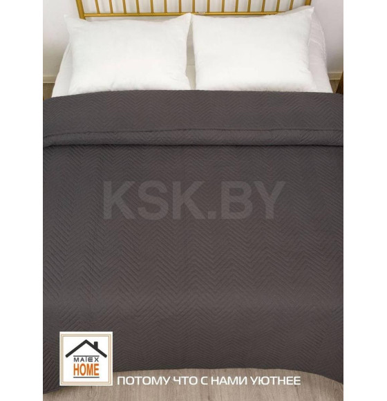 Покрывало MATEX DECORATIVE COVER. GEOMETRY. Размер: 200x220 Цвет: темно-серый (62-745) 