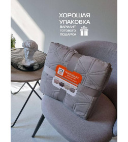 Покрывало MATEX DECORATIVE COVER. FLOWER. Размер: 200x220 Цвет: светло-серый