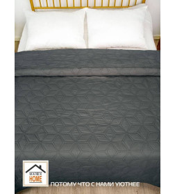 Покрывало MATEX DECORATIVE COVER. FLOWER. Размер: 200x220 Цвет: темно-серый
