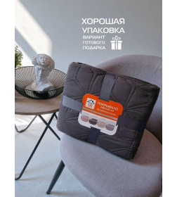 Покрывало MATEX DECORATIVE COVER. FLOWER. Размер: 200x220 Цвет: темно-серый