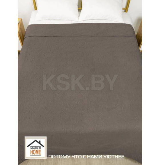 Покрывало MATEX DECORATIVE COVER. LEAFS. Размер: 200x220 Цвет: темно-коричневый (63-698) 