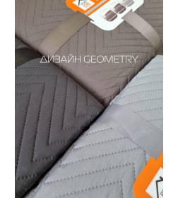Покрывало MATEX DECORATIVE COVER. GEOMETRY. Размер: 220x240 Цвет: темно-серый