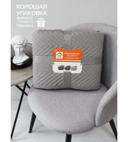 Покрывало MATEX DECORATIVE COVER. GEOMETRY. Размер: 220x240 Цвет: светло-серый