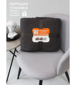 Покрывало MATEX DECORATIVE COVER. LEAFS. Размер: 220x240 Цвет: темно-серый