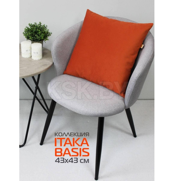 Подушка декоративная MATEX ITAKA BASIS. Размер: 43x43 Цвет: Коралловый (63-957) 