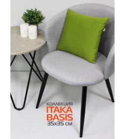 Подушка декоративная MATEX ITAKA BASIS. Размер: 35x35 Цвет: Оливковый