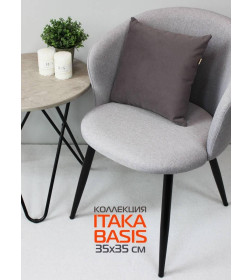 Подушка декоративная MATEX ITAKA BASIS. Размер: 35x35 Цвет: Серо-коричневый