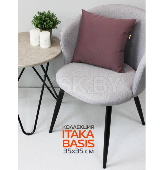 Подушка декоративная MATEX ITAKA BASIS. Размер: 35x35 Цвет: Розовато-коричневый (64-107) 