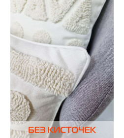 Наволочка декоративная MATEX TUFTED  Размер: 30х50 Цвет: бежевый меланж Артикул: ALEX-009