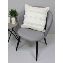 Наволочка декоративная MATEX TUFTED  Размер: 45х45 Цвет: белый;бежевый Артикул: ALEX-006 (ALEX-006) 