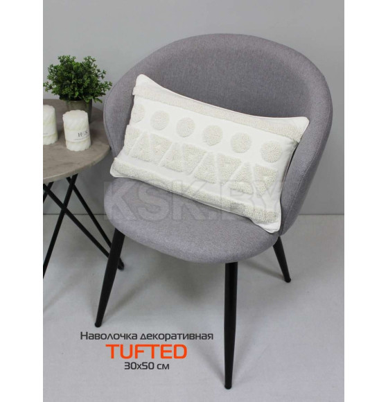 Наволочка декоративная MATEX TUFTED  Размер: 30х50 Цвет: бежевый меланж Артикул: ALEX-009 (ALEX-009) 